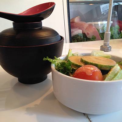 still life with salad