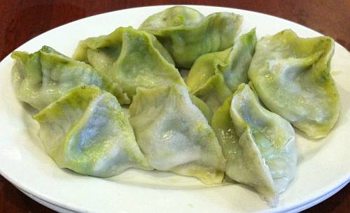 New Shanghai spinach dumplings